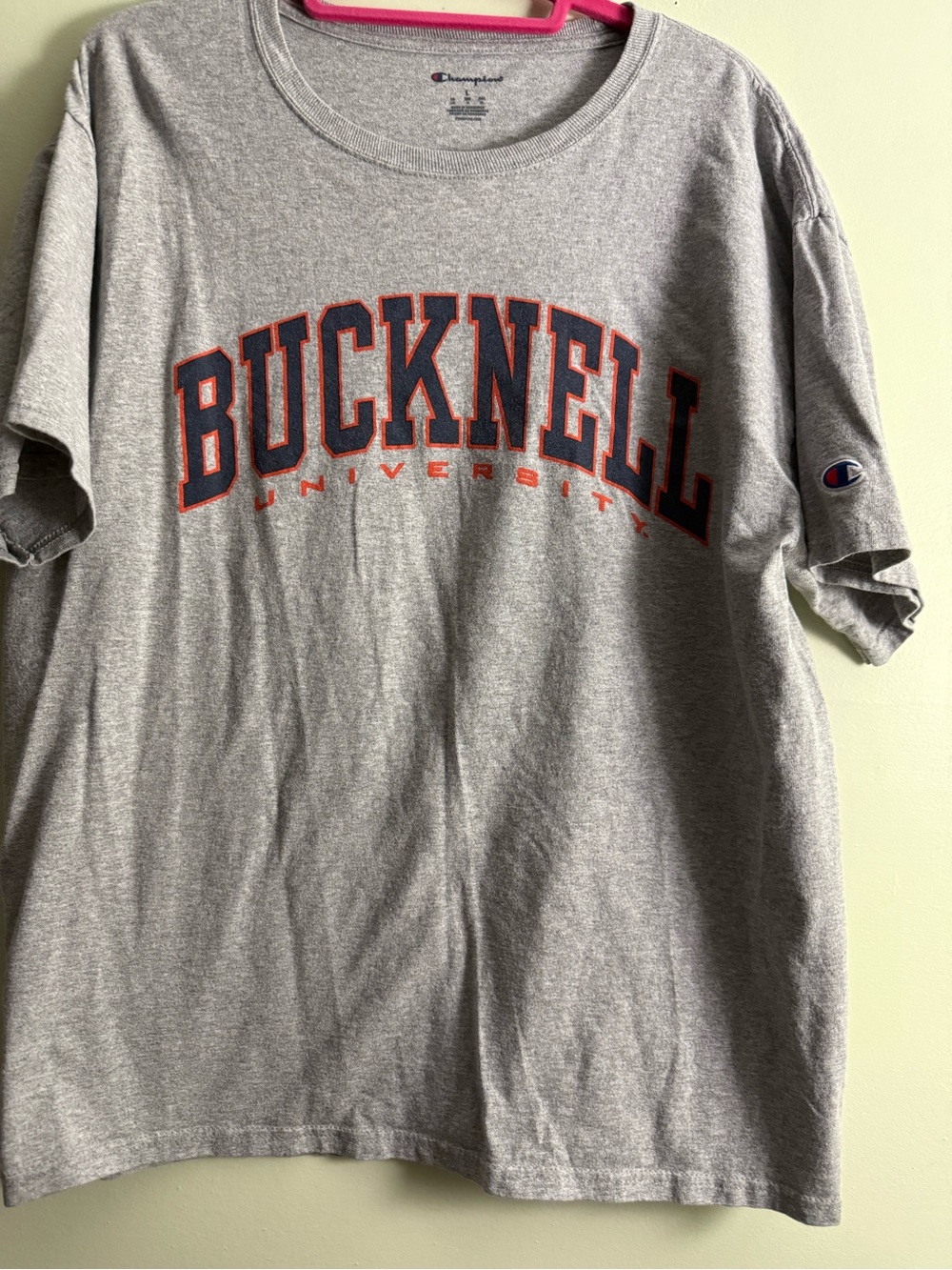 Champion Men’s Bucknell Gray Tee Shirt L